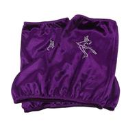 Veemoon Couvre-Bottes à roulettes en Velours Coréen Extensible, 1 Paire Taille M Violet, Housse de Protection pour Patins à Glace et Patins à roulettes, Accessoire de Patinage pour Garçon