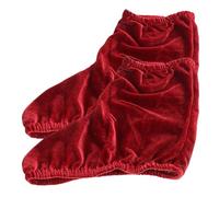 Veemoon Couvre-Bottes de Patinage en Velours Extensible Rouge, Protège-Chaussures de Skate pour Garçon et Filles et Adultes, Accessoire Résistant à L’Usure pour Roller et Patin à Glace