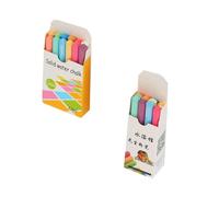 Veemoon Craies Liquides Colorées sans Poussière, 12 Pièces, Solubles L'eau, Résistantes la Casse, pour Tableau Noir, Fournitures Scolaires pour Enseignants
