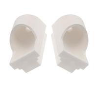 Veemoon Creuset de coulée en quartz Machine centrifuge, lot de 2, blanc, avec couvercle, pour fusion du métal, réduction des pertes de métal, atelier de bijouterie