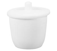 Veemoon Creuset de Laboratoire Ptfe 30 Ml avec Couvercle, Bol à Creusets pour Fusion et Coulée, Résistant aux Températures Élevées, Outil Essentiel pour Analyses Chimiques et Raffinage