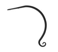 Veemoon Crochet Mural en Fer Noir 20 Cm pour Pot de Fleurs, Support Robuste pour Panier Suspendu, Crochet de Jardinage Intérieur et Extérieur, Corbeille Murale Décorative pour Balcon