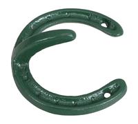 Veemoon Crochets Muraux en Fonte Forme Fer à Cheval Vert Vintage Décoratif Style Industriel Rustique pour Suspendre Manteau et Clés Installation Sécurisée Facile pour Ferme ou Salle