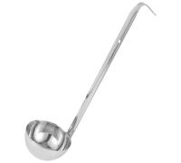 Veemoon Cuillère à Soupe en Acier Inoxydable 90 Ml Manche Crochet, Louche de Service Monobloc pour Soupe, Sauce et Porridge, Ustensile Cuisine Polyvalent et Facile à Nettoyer, Usage