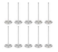 Veemoon Cuillères à Boulettes de Viande en Acier Inoxydable 10 Pièces, Ustensiles Cuisine pour Tourtes et Galettes de Radis, Moules à Tartelettes Frits, Outil Pratique pour Pâtisserie