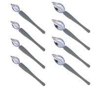 Veemoon Cuillères à Sauce en Acier Inoxydable, Lot de 8, Outils de Décoration Culinaire pour Peinture de Sauces et Desserts, Accessoires la Cuisine Professionnels pour Traiteur