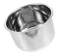 Veemoon Cuve Intérieure de Remplacement 4L en Acier Inoxydable Épais pour Cuiseur à Riz Récipient de Fond Renforcé Accessoire Compatible pour Autocuiseur Électrique