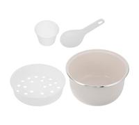 Veemoon Cuve intérieure pour cuiseur à Riz électrique : Cuve intérieure de Rechange de 3 L pour cuiseur à Riz - Revêtement céramique antiadhésif pour la Cuisson Vapeur