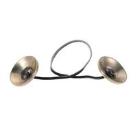 Veemoon Cymbales Tibétaines Tingsha en Cuivre 45 CM - Instrument de Percussion Népalais Artisanal pour Contemplation et Thérapie Sonore - Accessoires de Yoga pour Pleine Conscience et