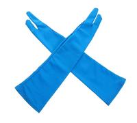 Veemoon de Peinture Long de Dessin Antitaches à Deux Doigts Respirant et Confortable pour Artistes et Dessinateurs pour Graphiques Bleu