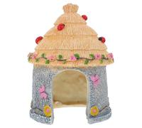Veemoon Décoration Aquarium en Résine pour Reptiles et Petits Animaux, Cachette Naturelle Résistante, Maison Abri Sombre pour Tortues et Hamsters, Ornement Paysager Solide pour Terrarium