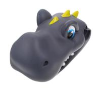 Veemoon Décoration de Guidon pour Draisienne en Silicone Gris, Accessoire Scooter Garçon et Filles Dinosaure, Pièce Vélo D'équilibre Douce et Solide, Adaptée pour Trottinette et Scooter