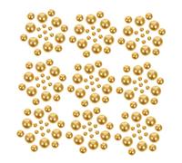 Veemoon Décoration de perles d'embellissement remplisseurs de vases décoratifs perles de nacre non percées petites perles nacrées remplisseurs de vase de perles Centres de table Doré