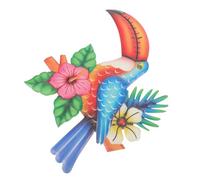 Veemoon Décoration Murale Fer Toucan Art Animalier Métallique Ornement De Salle Décor De Maison Élégant Pour Intérieur
