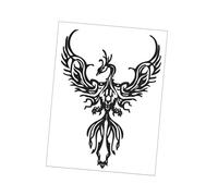 Veemoon Décoration Murale Phoenix En Fer Sculpture Art Mural Art Mural Décoratif Sculpture De Volutes En Fer Forgé Statue De Phénix Décor Suspendu Phénix Bureau Métal Le Tenture