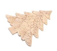 Veemoon Décorations de Noël en Bois Brut Sculpté Mini Sapins Autoportants pour Sapin Ornements Rustiques pour Table et Cheminée Kit Créatif pour Décoration Festive D’Intérieur Art du