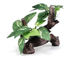 Veemoon Décorations en Résine pour Aquarium Racine Flottée Réaliste Grotte Cachée pour Animaux Aquatiques Compatible Aquarium d'eau Douce et Marine