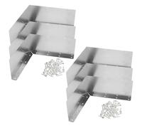 Veemoon Déflecteur D’Angle de Toiture en Aluminium 6 Pcs Protège-Gouttières Métallique Anti-Éclaboussures pour Gouttière Pare-Éclaboussures de Gouttière pour Protection Maison et Jardin