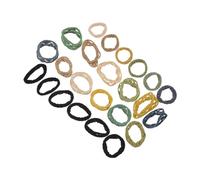 Veemoon D'élastiques à Cheveux sans Dommage Lot de 4 en Fibre Élastique pour Femmes et Hommes Accessoires pour Sports et Voyages