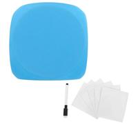 Veemoon Dés Eva Bleu 10 Cm avec 6 Autocollants Effaçables à Sec et Stylo, Jeu Créatif D’écriture et Décoration pour Garçon et Filles, pour Activités Éducatives en Classe et Jeux de