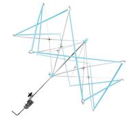 Veemoon Dévidoir à Laine Manuel Parapluie Bleu Ciel, Outil D'enroulement du Fil pour Pelotes de Tricot et Crochet, Support Stable et Portable pour Passionnés, Accessoire Maison et Voyage,