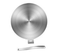 Veemoon Diffuseur de Chaleur Plaque D'adaptation Robuste à Induction en Acier Inoxydable Argenté et Compatible Plaques Chauffantes à Induction Cuisine