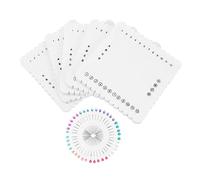 Veemoon Disque Kumihimo Carré Éponge Blanche avec Aiguilles De Positionnement Outil De Tressage pour Bracelets DIY Plaque De Tissage Macramé pour Artisanat De Bijoux