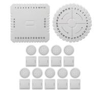 Veemoon Disques de Kumihimo 20 pièces : Fournitures pour bracelets Kumihimo pour créateurs de bracelets à ficelle - Outils de pour débutants - Plaque de tissage de cordons perlés
