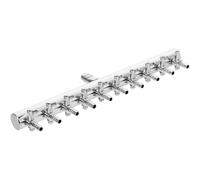 Veemoon Distributeur d'air en Acier Inoxydable pour Aquarium Levier de Débit Réglable, Raccord pour Tuyaux de 4 à 8 Mm, pour Compresseur à Air Aquarium
