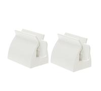 Veemoon Distributeur de Dentifrice Créatif Support pour Tube de Dentifrice Presseur Pratique pour Salle de Bain Blanc Économise de Produit