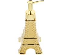 Veemoon Distributeur de Lotion Liquide Tour Eiffel Bouteille Rechargeable Or pour Shampooing et Après Shampooing Design Ergonomique et Durable pour Salle de Bain ou Cuisine
