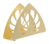 Veemoon Distributeur de Serviettes en Papier sur Pied Doré, Porte-papier Triangulaire Stable Socle Lourd, Support Décoratif pour Table à Manger, Restaurant Cuisine, Organiseur