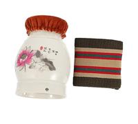 Veemoon Double Layer Ceramic Moxibustion Cup For Home Use Handheld Moxa Massager To Promote And Skin Care
