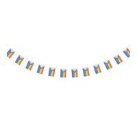 Veemoon Drapeau de Fierté Lgbt Triangle 14x21 Cm Polyester Léger Décoration de Guirlande pour Fête et Défilé Pack de 25 Pièces