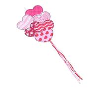 Veemoon Drapeau de Jardin Saint-valentin en Feutre 76x30 Cm, Décoration Extérieure Résistante à L’eau Uv, Fanion à Motif Cœur pour Balcon, Terrasse ou Clôture, Bannière Festive pour Fête