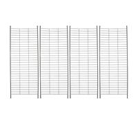 Veemoon Échelle d'escalade en métal pour Cage à Chat (Lot de 4), | Rampe de remplacement pour cage à chat en grillage, construction métallique, compatible avec les cages et chenils à