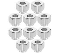 Veemoon Écrous Excentriques Hexagonaux Accessoires pour Machine et Guide Linéaire 20 Pièces en Acier A3 Nickelé Fixation Mécanique Anti-desserrage pour Imprimante 3d
