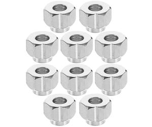 Veemoon Écrous Excentriques Hexagonaux Accessoires pour Machine et Guide Linéaire 20 Pièces en Acier A3 Nickelé Fixation Mécanique Anti-desserrage pour Imprimante 3d
