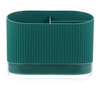 Veemoon Égouttoir à Couverts Multifonction en PP Porte-Baguettes et Porte-Ustensiles Cuisine Base Amovible Support de Rangement Léger Vert pour Bureau et Plan de Travail Organiseur