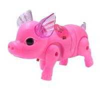 Veemoon Électrique Cochon Musical Lumineux pour Garçon et Filles, Interactif Qui Marche, Électronique de Cochon, pour Tout-Petits, Surface Lisse et Sûre, Couleur Couleur Aléatoire