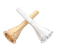 Veemoon Embouchures pour Cor D’Harmonie en Laiton Plaqué Or et Argenté - 2 Pièces Universelles - Accessoires de Scène pour Mellophone Amélioration Sonore et Confort de Jeu en Concert