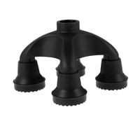 Veemoon Embout de Canne Plastique Antidérapant à Stabilisateur pour Bâtons de Marche Accessoire Remplacement pour et Béquilles Noir