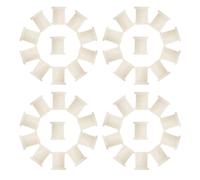 Veemoon Embouts de Tige de Chaise en Plastique Douilles Rondes de Roulette Pivotante Kit de 100 Inserts pour Roulettes de Meubles Compatibles Chaises de Bureau de Bruit Installation