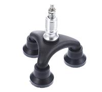 Veemoon Embroies En Caoutchouc Capuchons Inférieurs De Béquille Canne Seniors Couvre-jambes De Pièces De Cannes De Marche De Senior Noir