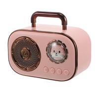 Veemoon Enceinte sans Fil Portable Compacte 360° Son Surround Stéréo, Batterie Longue Autonomie 500 Mah, Mini Haut-Parleur pour Maison, Bureau, Voyages et Extérieur, Couleur Rose