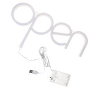 Veemoon Enseigne Lumineuse Néon «Ouvert» LED Mural 1 PC Lampe D’Ambiance Bar Décorative Lumière Chaude Panneau Lumineux Vitrine Signalétique Néon pour Boutique et Fête