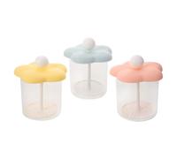 Veemoon Ensemble 3 Pièces Mousseurs Manuels pour Gel et Shampoing, Gobelets Mousse Nettoyants Visage en Plastique Jaune, Rose et Bleu, Accessoire Pratique pour Soins Peau et