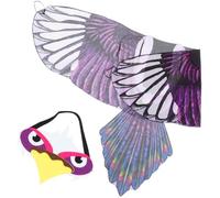 Veemoon Ensemble Ailes D'aigle pour Garçon et Filles, Accessoire de Cosplay et Spectacle, Couleur Vive, Taille Unique, Costume Halloween Fête, Ailes Décoratives Légères et Résistantes