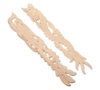 Veemoon Ensemble D’Appliques Décoratives en Bois Sculpté 50X8 CM Incrustations Murales Dragon et Phénix Ajourées Décorations D’Escalier et Meubles Européens Style Vintage pour Salon et