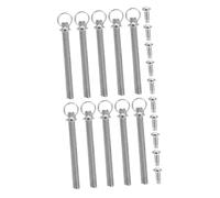 Veemoon Ensemble De 10 Lot de Kits de Rivets de Remplacement pour Axes de Ventilateur Argenté Accessoires de Réparation pour Éventails à Main Fixation Stable et Finition